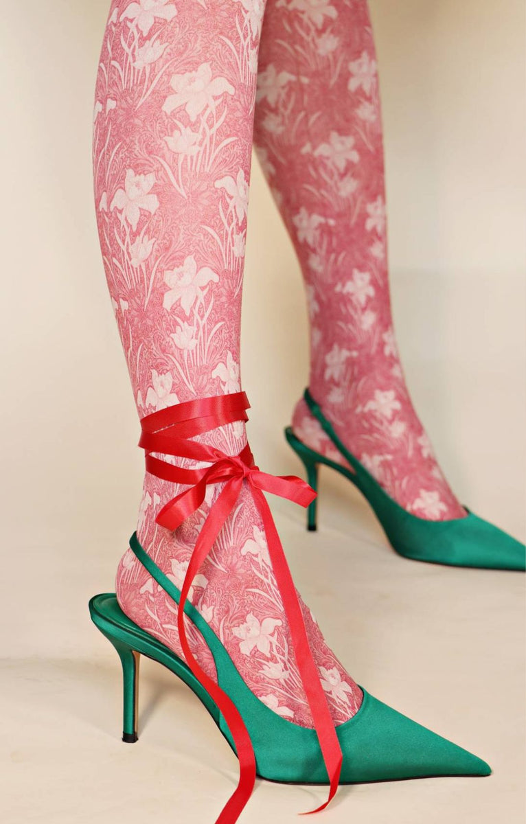 Printed Tights l William Morris l Tabbisocks – NARASOCKS