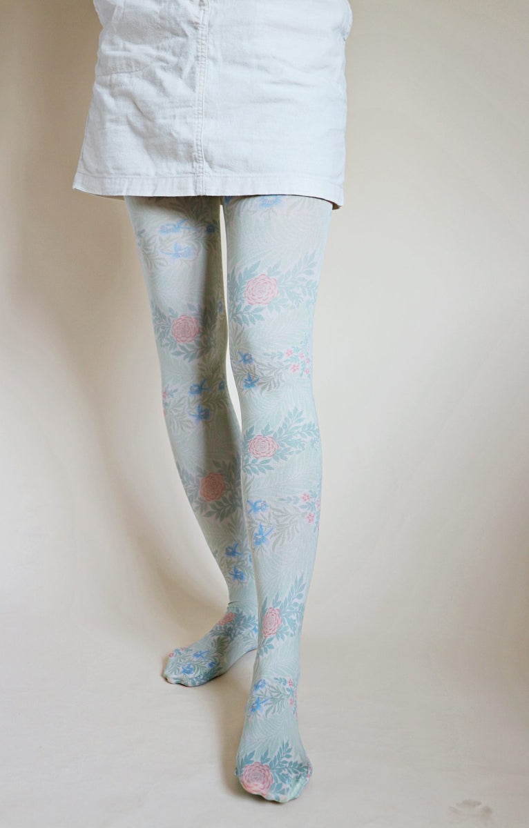 Printed Tights l William Morris l Tabbisocks – NARASOCKS