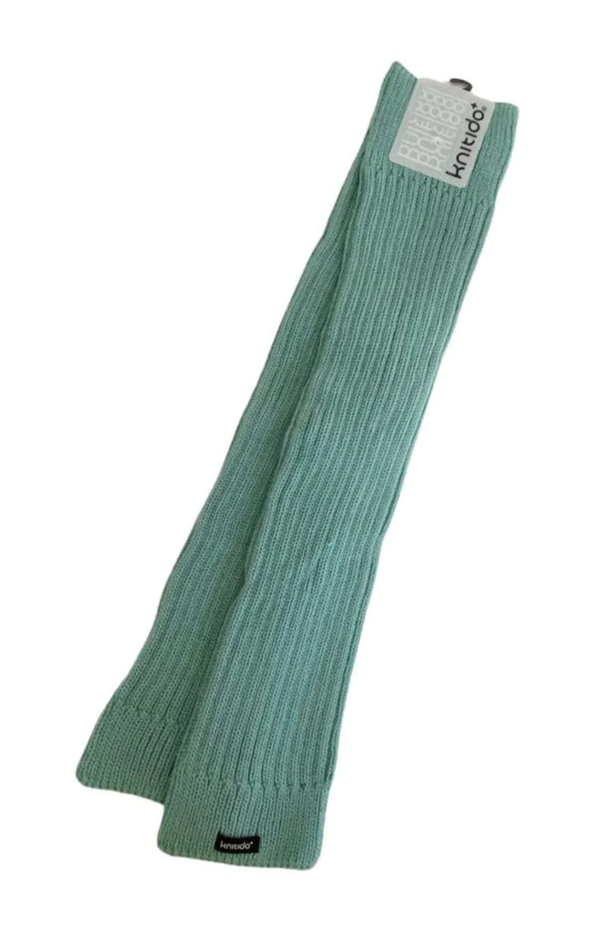 Knitido plus brand Wool Blend Ribbed Leg Warmer in Mint color