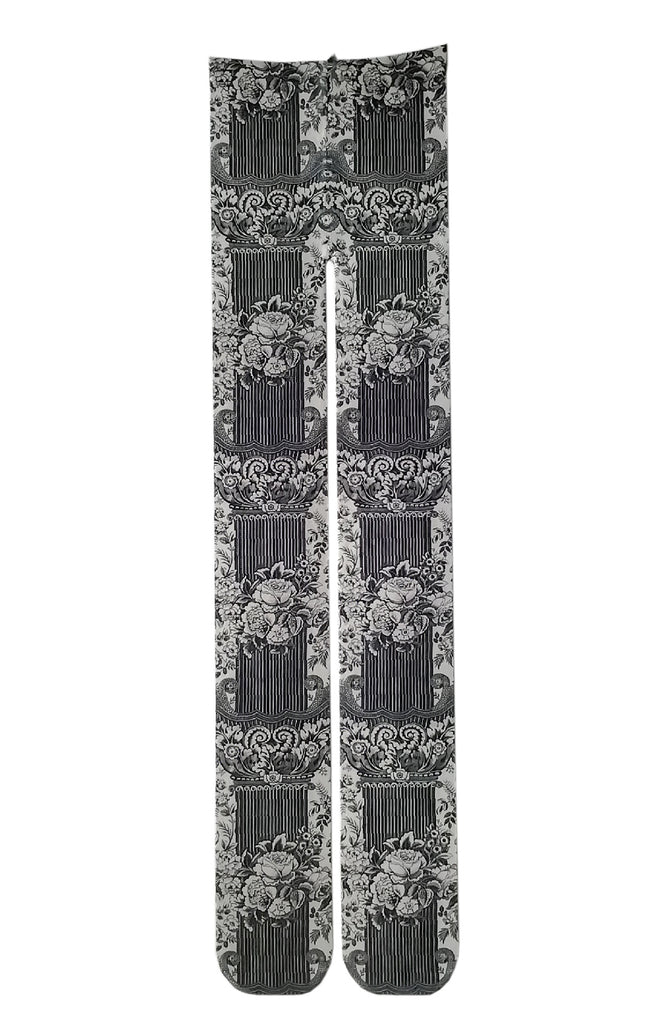 Art Tights | ANTIQUE LACE AND FLOWER | Tabbisocks – NARASOCKS