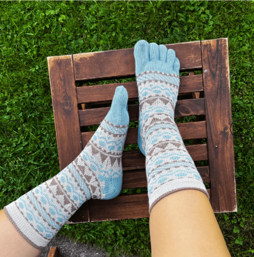 Nordic Pattern Socks