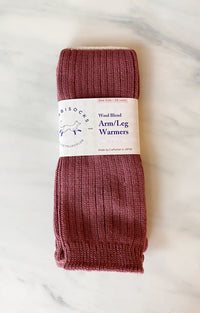 Tabbisocks Wool Blend Ribbed Leg Warmer in Dusty Rose