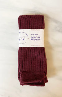 Tabbisocks Wool Blend Ribbed Leg Warmer in Maroon