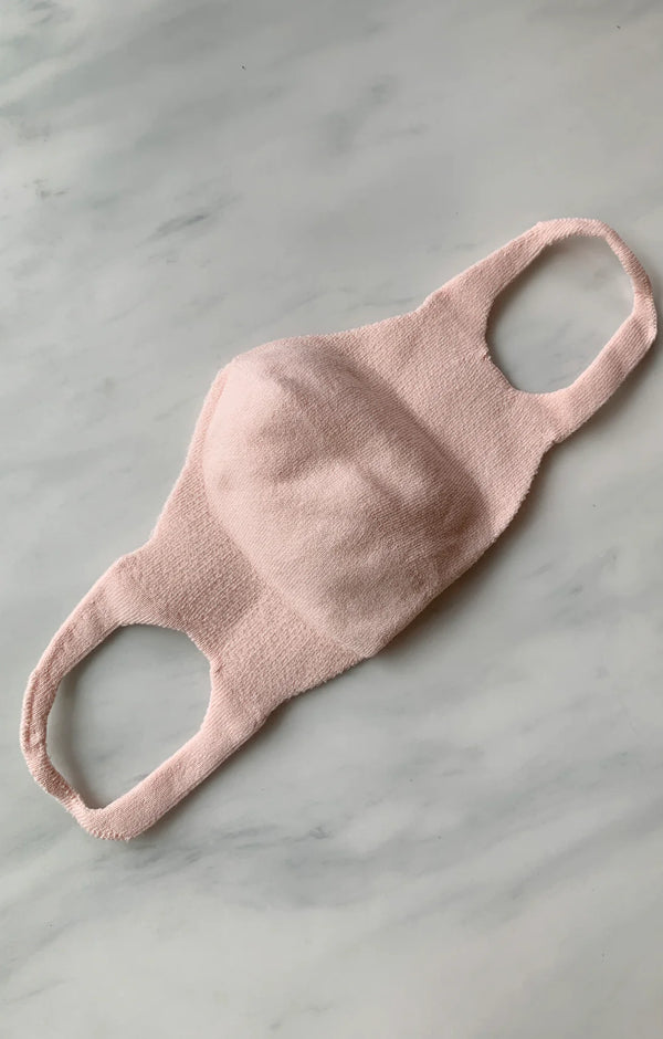 Pink color of The Japanese Seamless Comfort Face Mask With Filter Pocket by Tabbisocks Wellness
