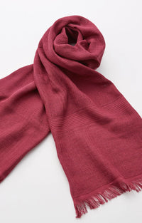 Tabbisocks Supima Organic Cotton Scarf in Burgundy red wine color