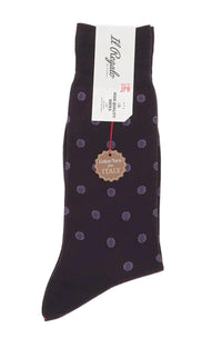 Purple Polka Dots Mid-Calf Socksn by Il Regalo