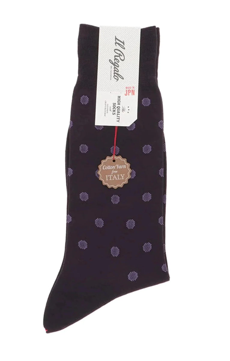 Polka Dots Socks l Mens Dress Socks l Made in JAPAN – NARASOCKS