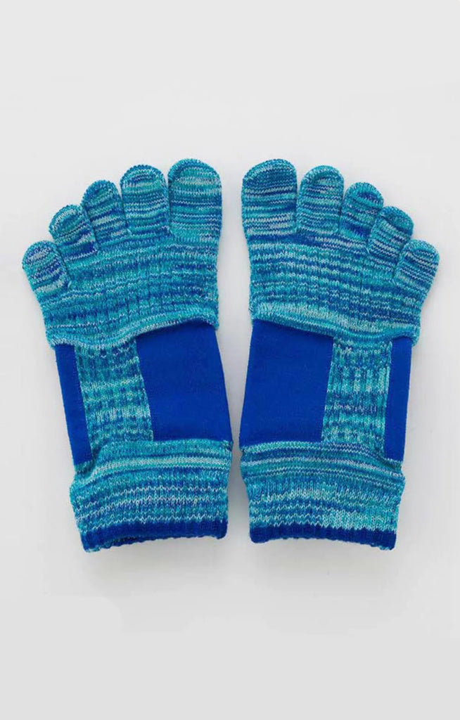Knitido plus Arch Support Grip Toe Socks With Power Pads in Blue color