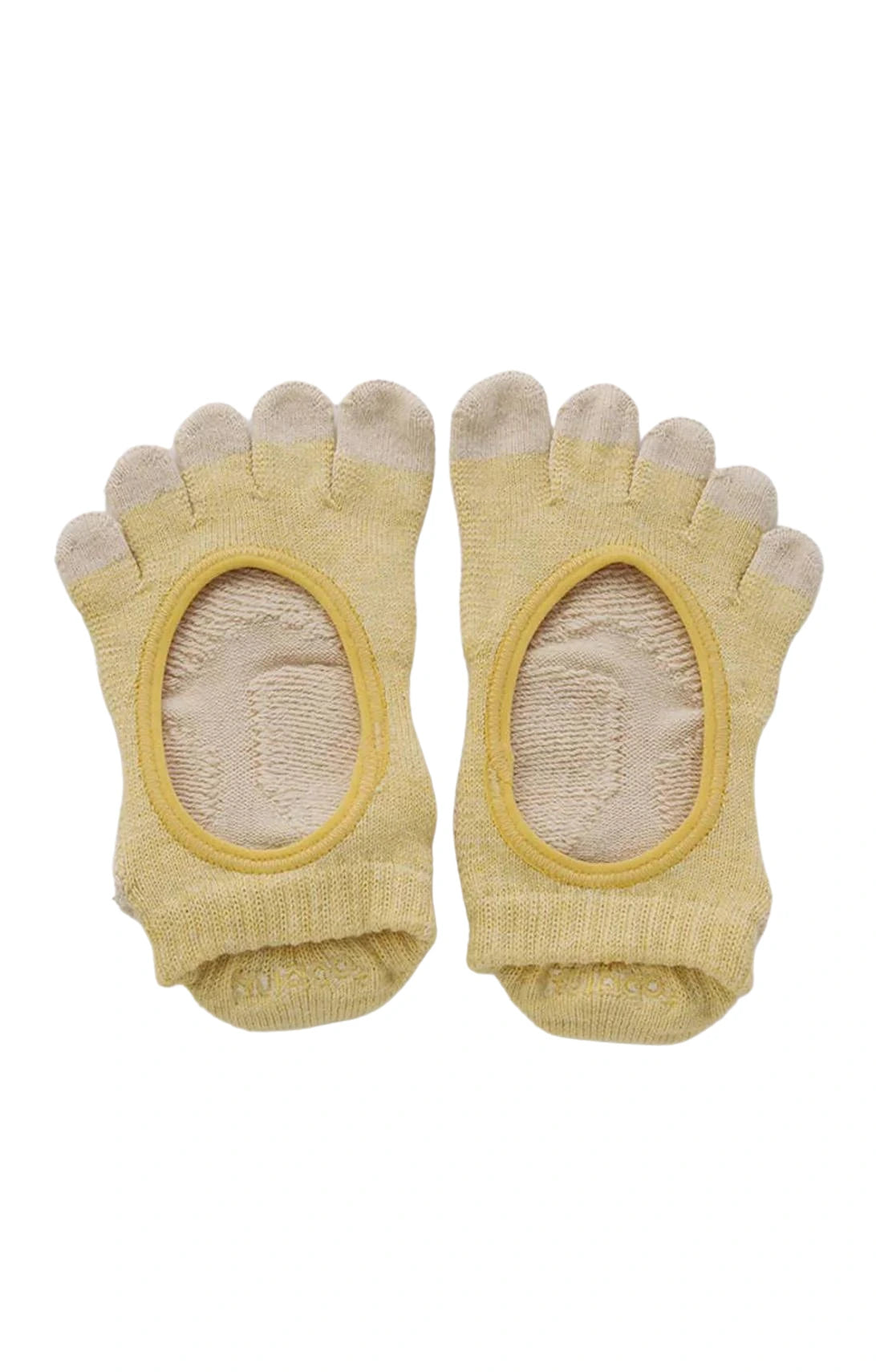 2 Pair Cotton Toe Socks Open Toe Of Ladies Silicone Non-slip Yoga
