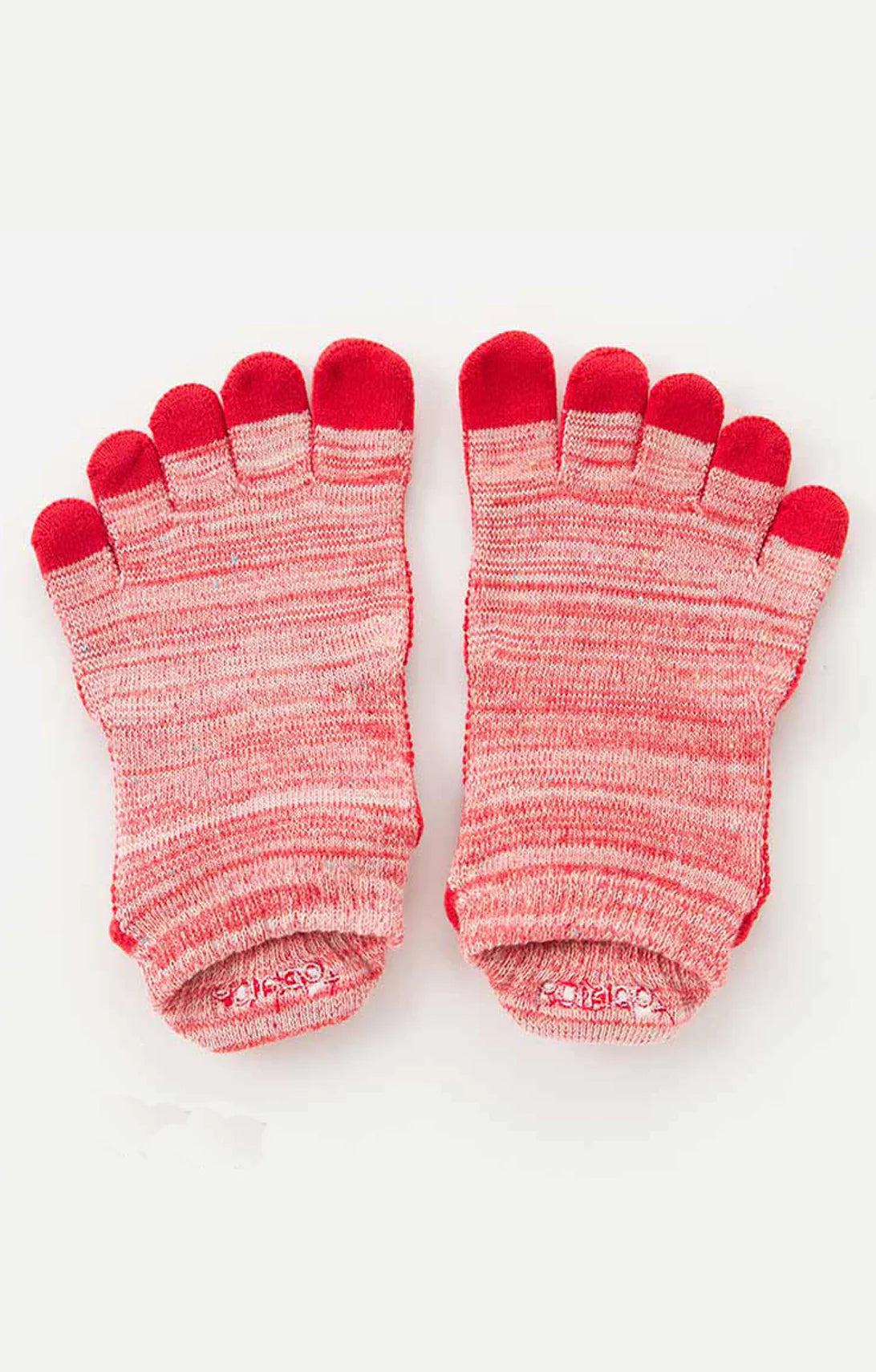 Botanical Dyed Open Toe Footie Grip Toe Socks With *Power Pads*