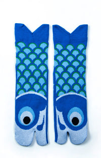 Socks Up product name KOINOBORI TABI TOE SOCKS red blue photo.