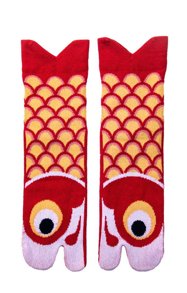 Socks Up product name KOINOBORI TABI TOE SOCKS red color photo