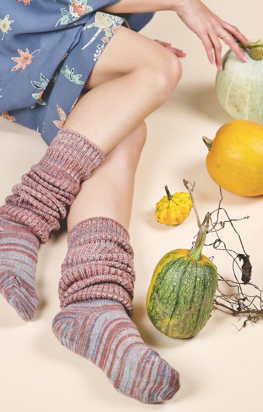 Womens over the online knee wool socks