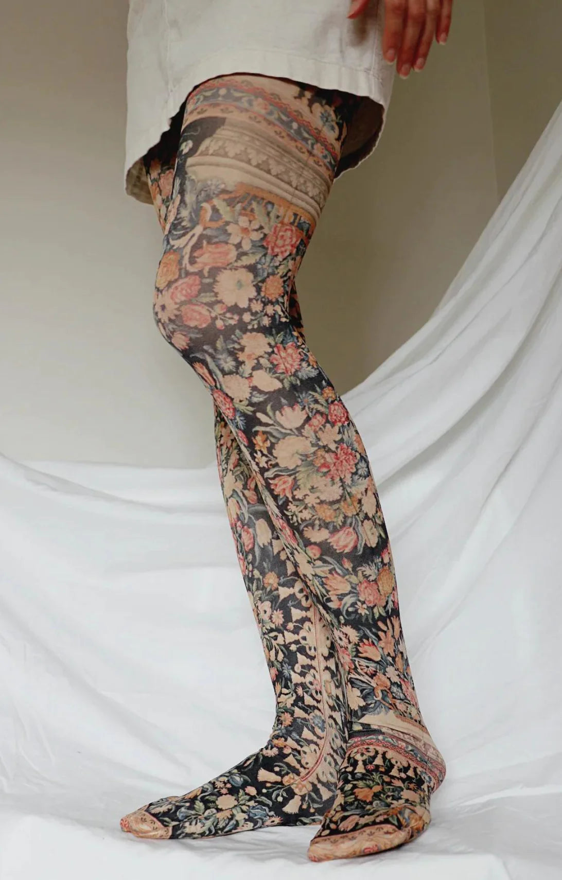 Printed pantyhose best sale